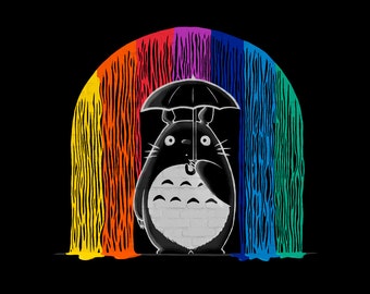 My Colorful Neighbor Tee. A Perfect T-Shirt & Hoodie for Studio Ghibli, Totoro and Miyazaki lovers.Free Shipping worldwide