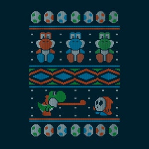 Wool Is Cool Christmas tee. Get ready for the holidays with Yoshi. Ugly sweater. Free Shipping worldwide