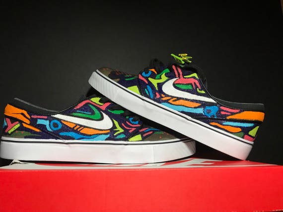 Nike Zoom Stefan Janoski Canvas Custom | Etsy