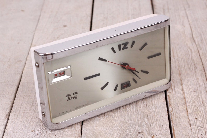 Mechanical Chinese HERO Alarm Clock With Date, Wind Up, Working Etsy