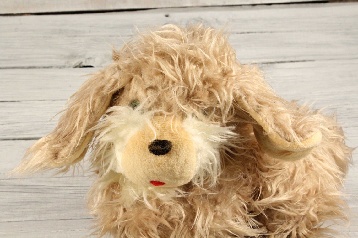 Vintage Peluche Caniche Chien Jouet Vintage Peluche Jouet Etsy France