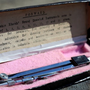 Vintage Drawing Tool, Drawing Tool, Rare Compass Pergel, Vintage Compass