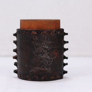 Vintage Dice Shaker Cup, Dice Games, Retro Pub Games, Leather Shaker