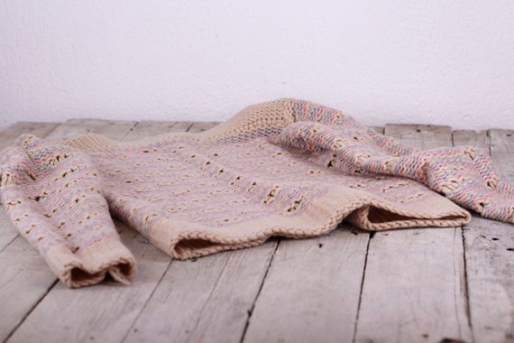 Vintage Sweater, Pink Sweater, Machine Knitted Swe
