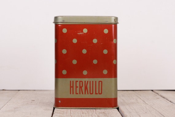 red tin container