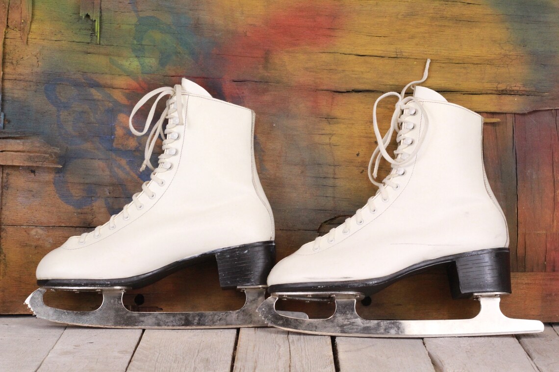 Professional figure skating shoes ice skates vintage  etsy Professional figure skating shoes ice skates vintage  etsy