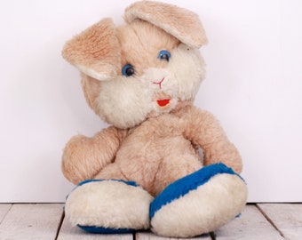 Vintage Pink Plush Bunny: Smile International Stuffed Rabbit Toy