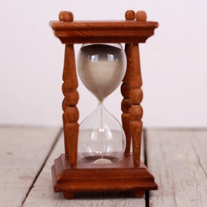 Sand Clock, Vintage Decorative Wooden Sand Clock, Hourglass, Sand Timer, Sandglass