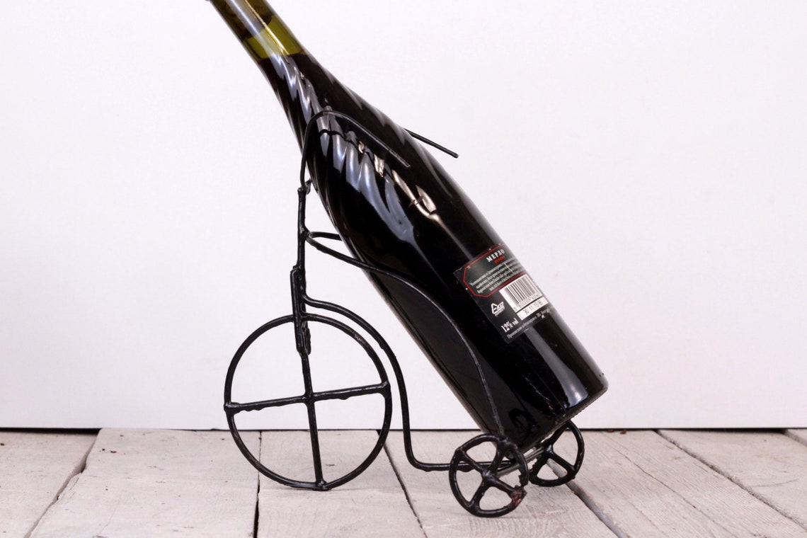 Wine Holder, Vintage Metal Bike Wine Holder, Bicycle Shape Bottle Stand
