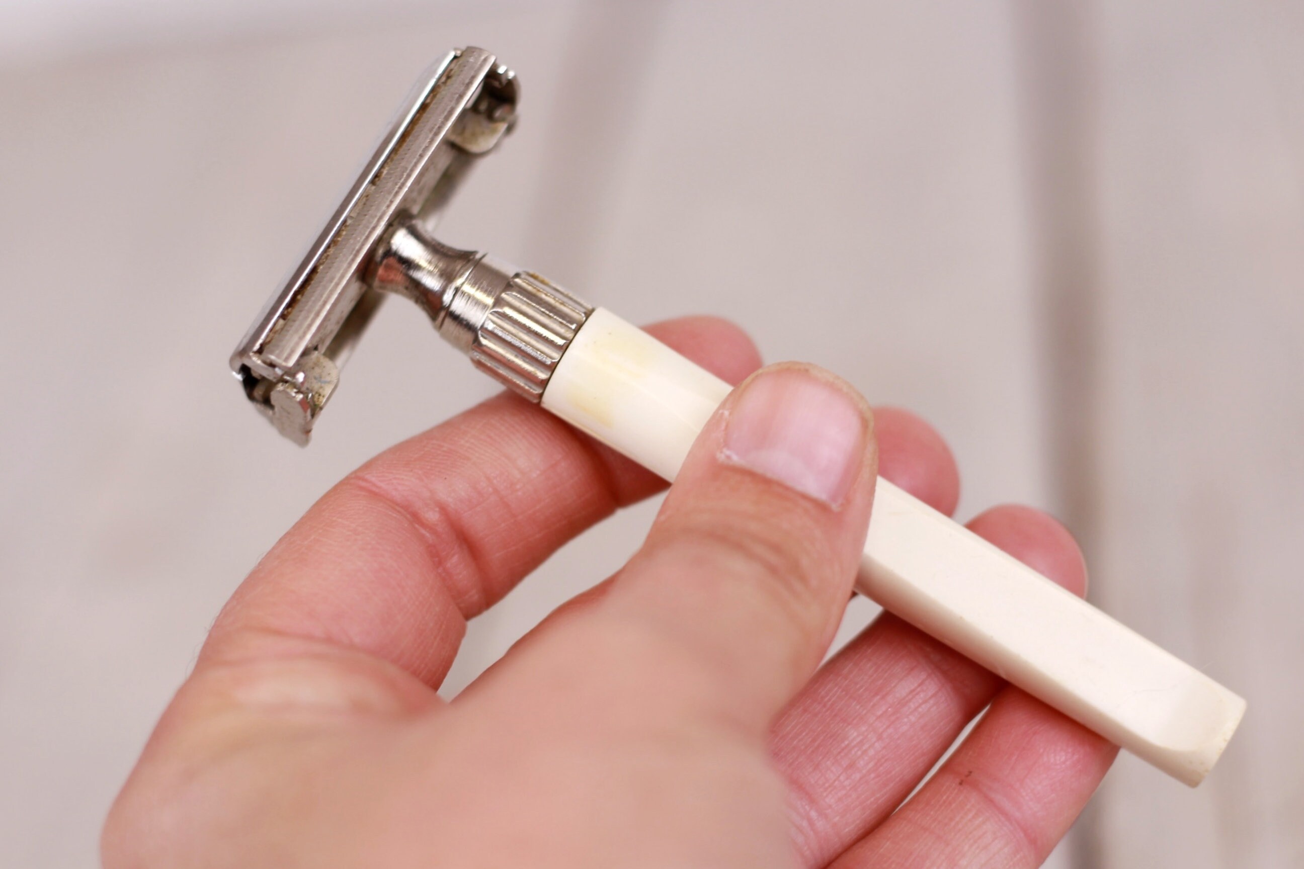 Retro Safety Razor Vintage Safety Razor With Plastic Handle, Shaver, Double Edge ...