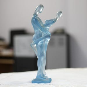Vintage Plastikstatuette Frau und Mann, Tanzendes Paar, Skulptur, Balletttänzer