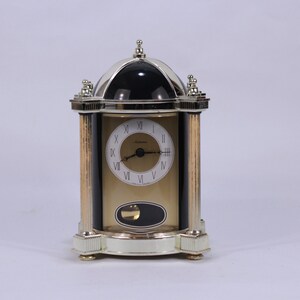 Vintage Metamec Table Clock: English Quartz Desk Clock
