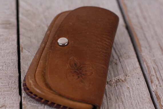 Vintage Key Holder, Leather Key Case, Key Chain, … - image 4