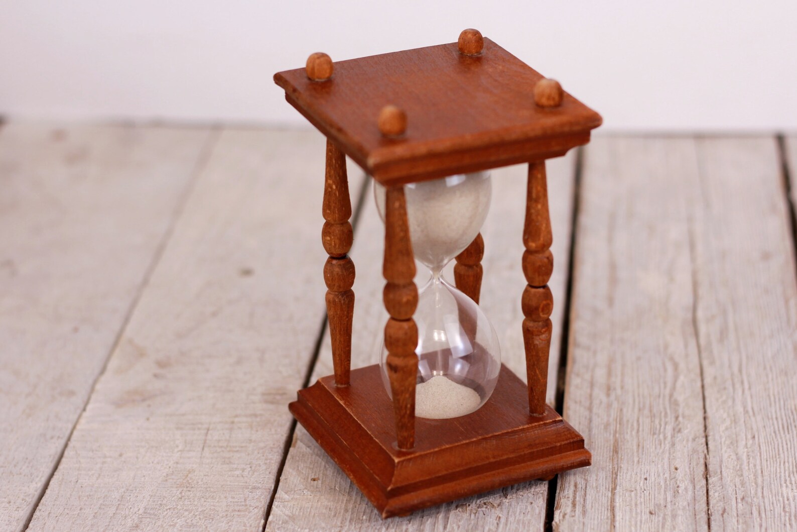 Sand Clock, Vintage Decorative Wooden Sand Clock, Hourglass, Sand Timer