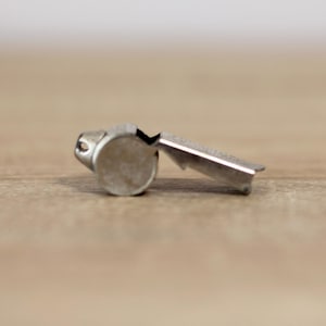 Vintage Coach Whistle Balilla, Police Whistle, Marked Balilla Whistle, Football Necklace Metal Whistle