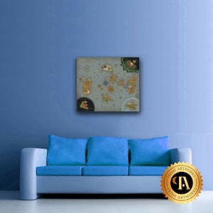 World of warcraft Shadowlands Weltkarte 24x27