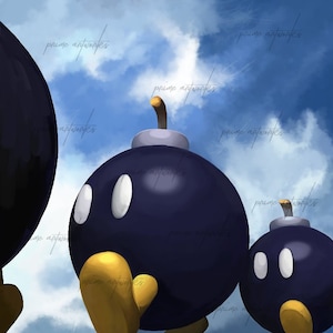 Bob-omb Battlefield Mario 64 50x50 cm image 6