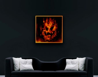 Lethal Lava Land Mario 64 50X50 CM Canvas print