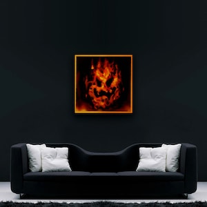 Lethal Lava Land Mario 64 50X50 CM Canvas print