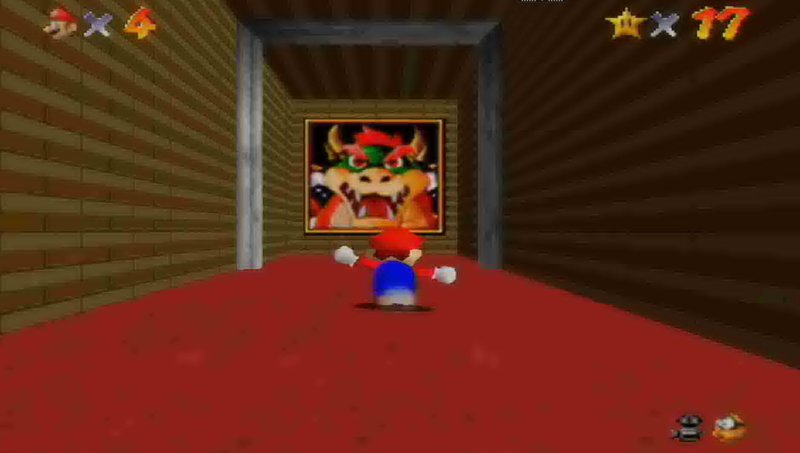 Bowser Painting Mario 64 50X50 CM Canvas Print Etsy