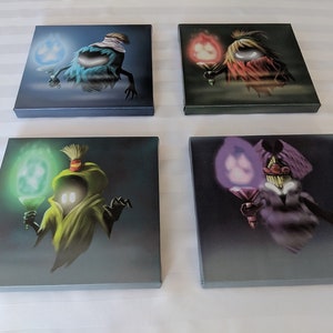 Legend of Zelda Ocarina of time Poe sisters canvas bundle