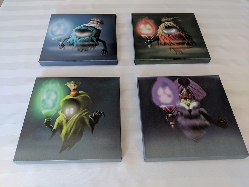 Legende von Zelda Ocarina der Zeit Poe Schwestern Leinwand Bundle