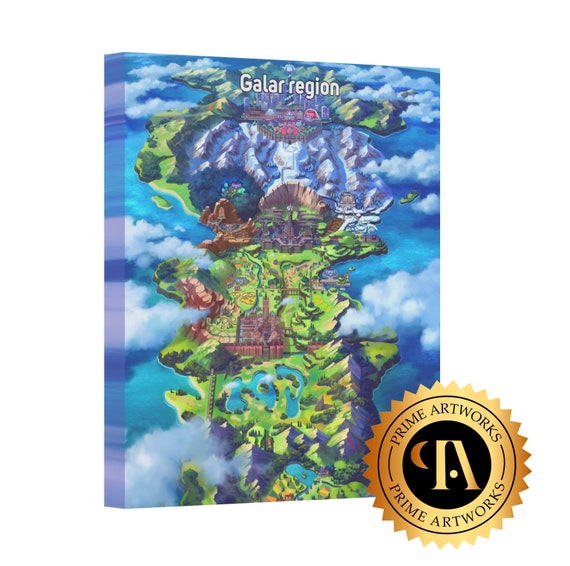 Pokemon Sword And Shield Galar Region Map