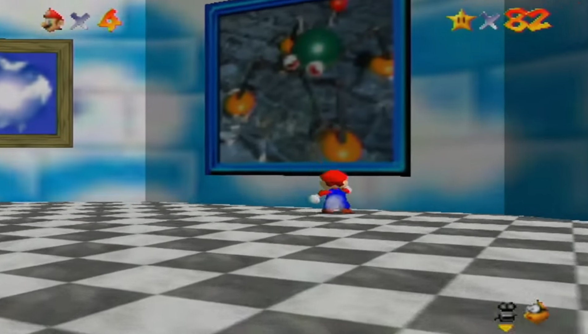 Wet Dry World Mario 64 50X50 CM Canvas Print - Etsy UK