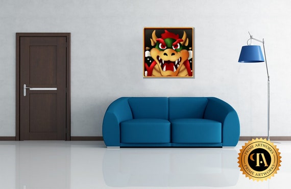 クッパ 絵画 マリオ 64 50 x 50 CM キャンバスプリント - Etsy 日本