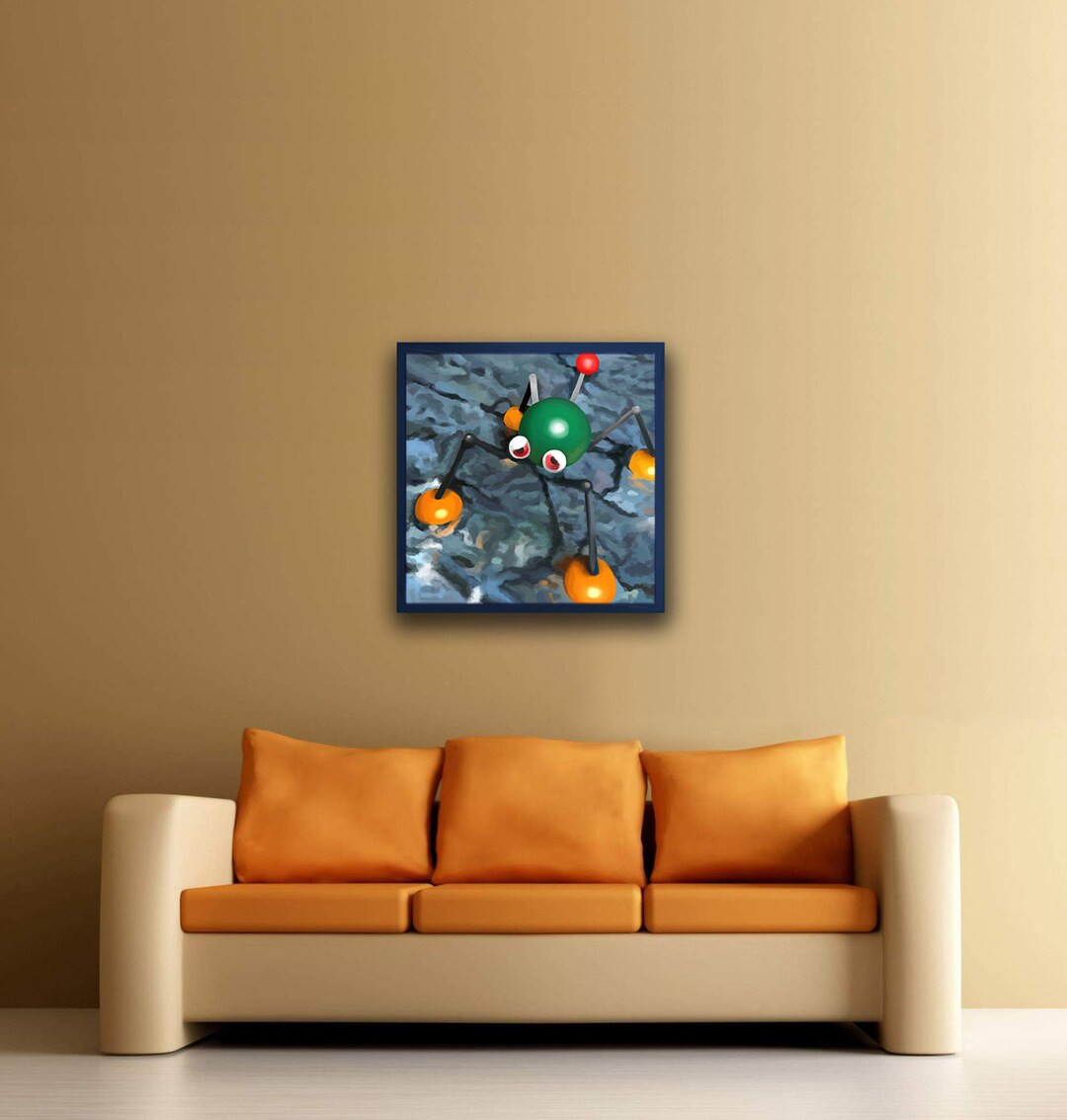 Wet Dry World Mario 64 50X50 CM Canvas print