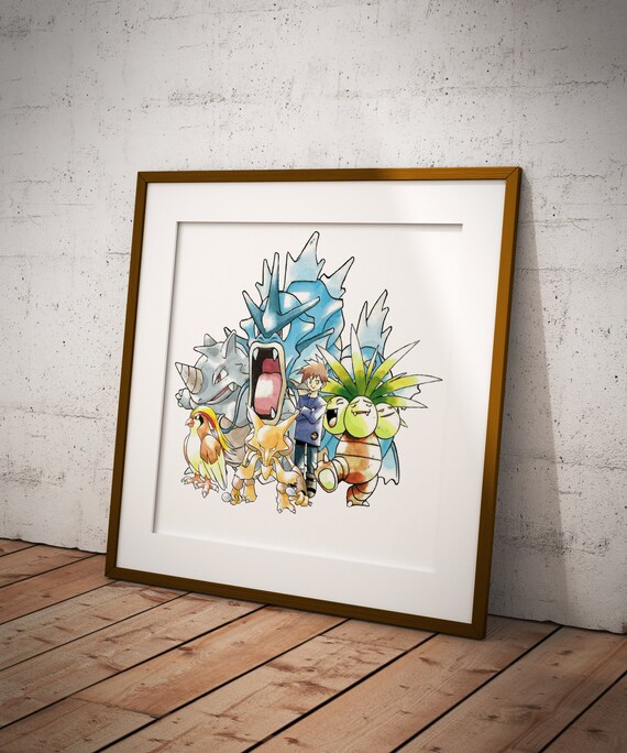 OWNG Pokemon Mewtwo Poster Wall Decoration Photo Print 24x24 inches