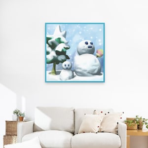 Quadro em Tela Cool Cool Mountain Mario 64 50x50cm