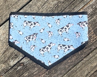 Personalized scarf/bandana with soft elastic