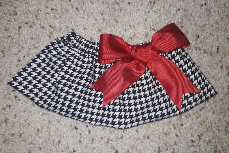 Houndstooth /& crimson Mini Pig Clothes Alabama Crimson Tide Pet Tutu