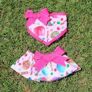 Candy shop! Skirt & bandana set , Mini Pig Clothes