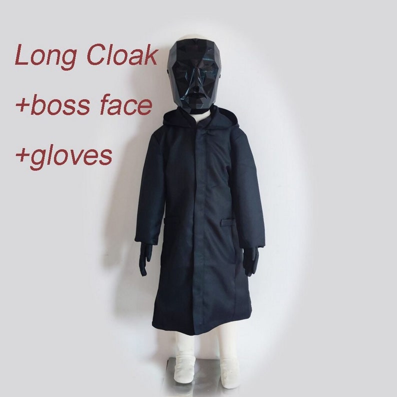 Kids Adult Squid Game Costume Cosplay Jumpsuit Logo Face Etsy