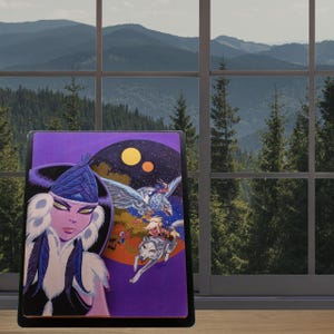 Tablero de ARTE DIMENSIONAL DE ELFQUEST - Winnowill, Señora de la Montaña Azul