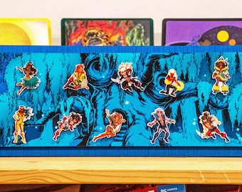 ElfQuest Aluminum Pin Collection – 12-Piece Collector Set with Father Tree Display Backboard
