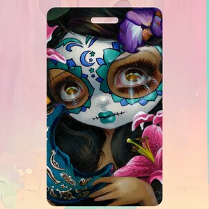 Jasmine Becket-Griffith: Dia de los Muertos  Milagros La Luna Bag Tag