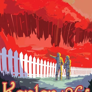 NASA Visions of the Future Wood Magnet: KEPLER 186F