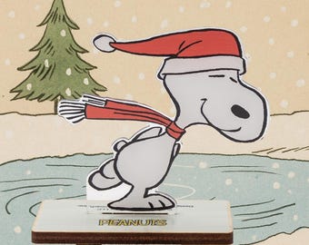 Snoopy Skating Mini Laser Sculpture