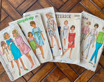 Vintage 1960s Sewing Pattern, Simplicity, Butterick (Sold Separately)
