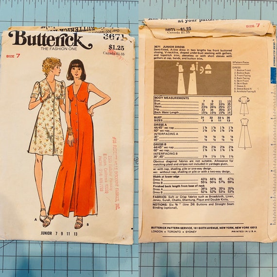 Vintage 1960-1970s Simplicity/mccalls Sewing Patterns, Women's Sewing  Patterns, Collectible Patterns Sold Separately 