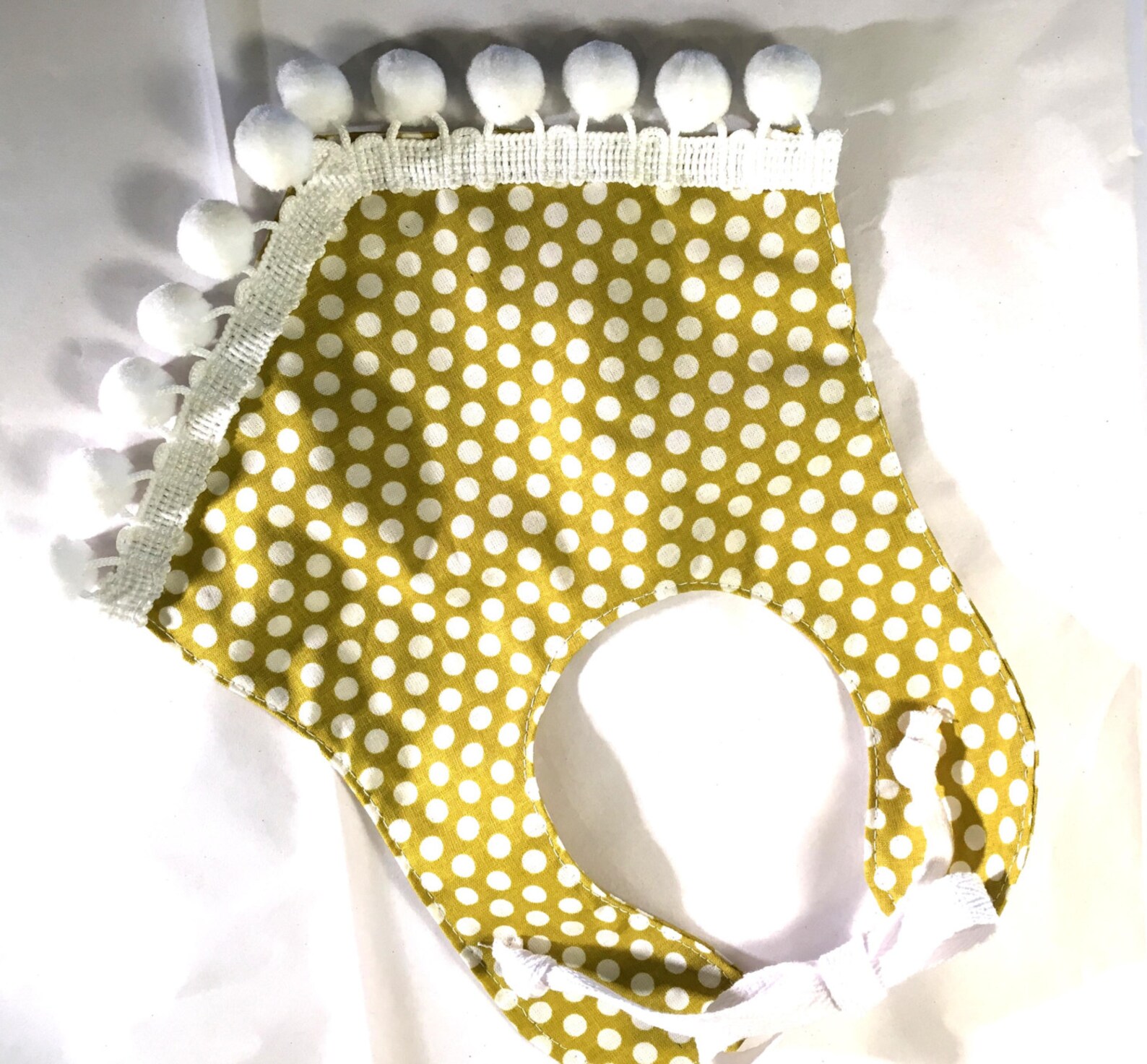 Olive Green Polka Dot Boho Drool Bib/drool Bib/baby Etsy