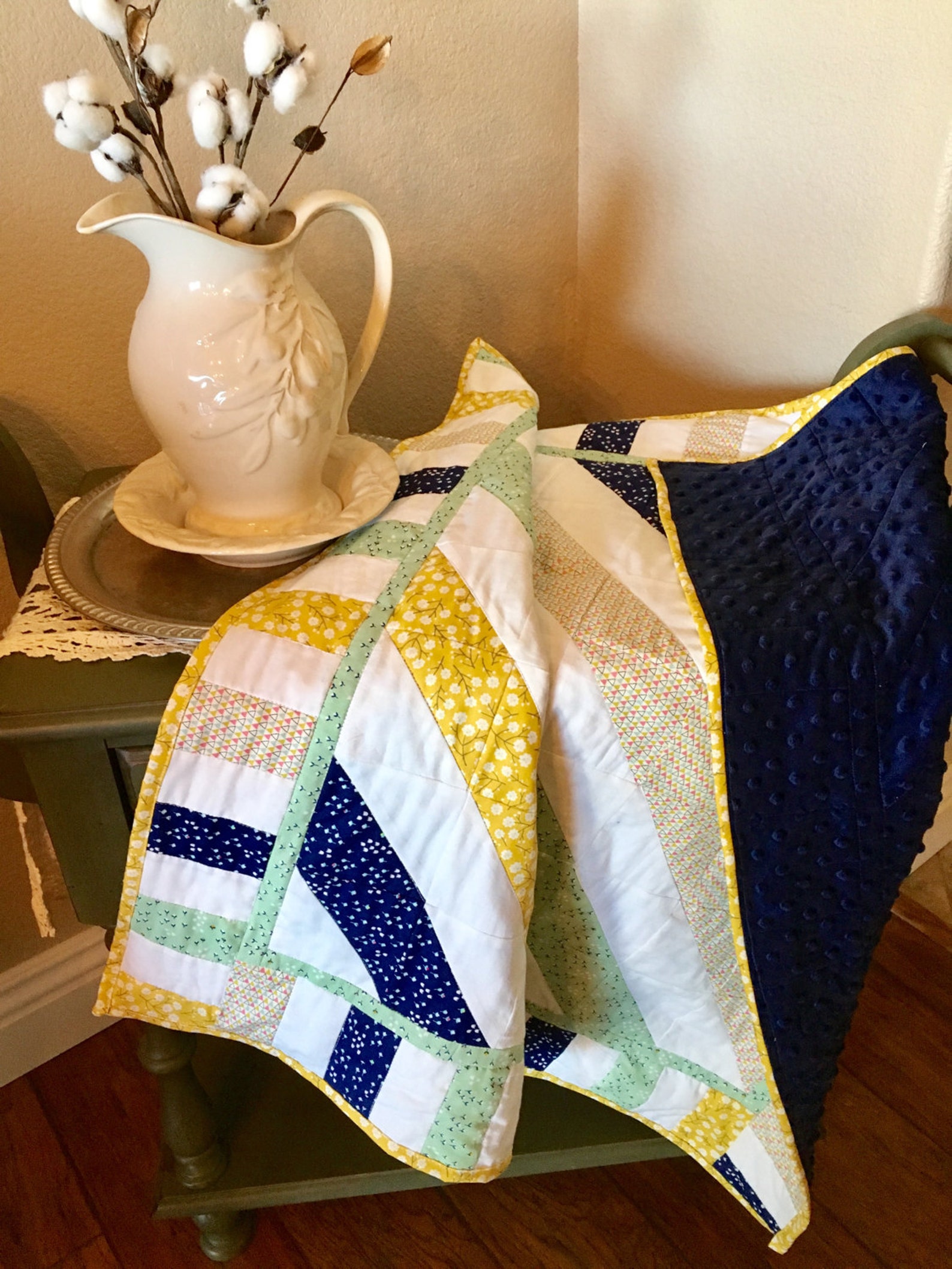 Modern Boho Baby Quilt/Handmade Boho Baby Quilt/ Minky Baby Etsy