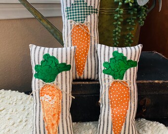 4.5 x 10" Carrot Bowl/Basket Filler Pillow, Carrot Decoration - Sold Separately