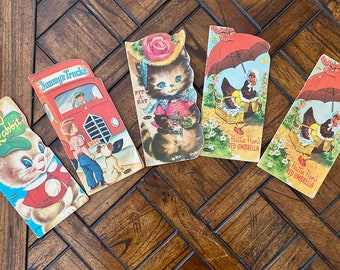 Vintage Children's Book, 1950s Midcentury Illustration, Early Reader (Sold Separately)