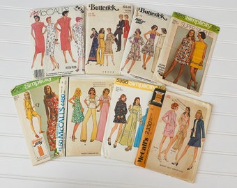 Vintage 70s-80s Sewing Patterns, Simplicity McCalls Butterick, Collectible