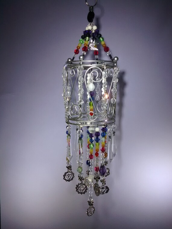 Chakra Charms Swarovski Crystals Rainbow Yoga Beautiful Image 0