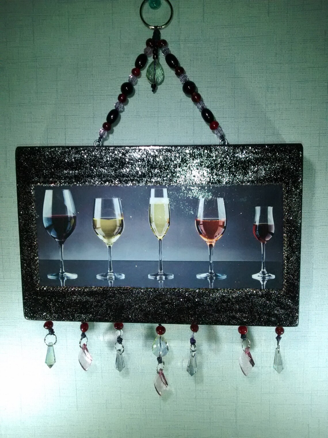 Wine Glasses Wine Themed Wall Art Dramatic Wall Decor - Etsy